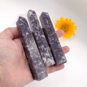 Shop Lepidolite Points & Wands! Lepidolite Pillar/Obelisk – The Stone for Peace | Natural genuine stones & crystals in various shapes & sizes. Buy raw cut, tumbled, or polished gemstones for making jewelry or crystal healing energy vibration raising reiki stones. #crystals #gemstones #crystalhealing #crystalsandgemstones #energyhealing #affiliate #ad