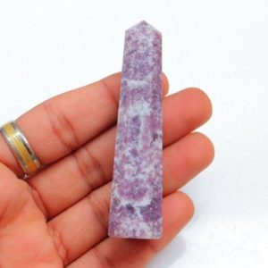Shop Lepidolite Points & Wands! Lepidolite Tower, Natural Lepidolite Tower, Lepidolite Crystal Point, Lepidolite Crystal Tower, Lepidolite Obelisk, Healing Crystal, Tower. | Natural genuine stones & crystals in various shapes & sizes. Buy raw cut, tumbled, or polished gemstones for making jewelry or crystal healing energy vibration raising reiki stones. #crystals #gemstones #crystalhealing #crystalsandgemstones #energyhealing #affiliate #ad