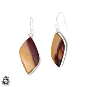Shop Mookaite Jasper Earrings! Mookaite 925 Solid Sterling Silver Hook Dangle Earrings E308 | Natural genuine Mookaite Jasper earrings. Buy crystal jewelry, handmade handcrafted artisan jewelry for women.  Unique handmade gift ideas. #jewelry #beadedearrings #beadedjewelry #gift #shopping #handmadejewelry #fashion #style #product #earrings #affiliate #ad