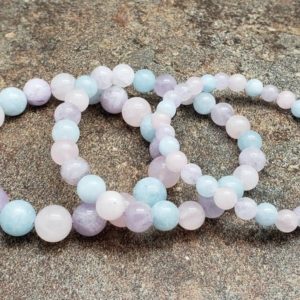 Shop Morganite Bracelets! Morganite Bracelet, 7 inch | Natural genuine Morganite bracelets. Buy crystal jewelry, handmade handcrafted artisan jewelry for women.  Unique handmade gift ideas. #jewelry #beadedbracelets #beadedjewelry #gift #shopping #handmadejewelry #fashion #style #product #bracelets #affiliate #ad