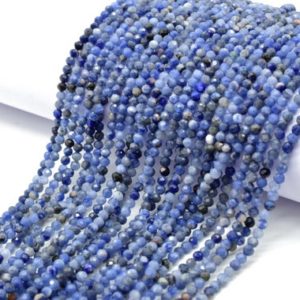 Shop Sodalite Rondelle Beads! Natural Blue Sodalite Faceted beads,Jewellery Making beads,Rondelle beads strand,13'Tiny Spacer Beads,AAA Quality,Faceted Rondelle Beads | Natural genuine rondelle Sodalite beads for beading and jewelry making.  #jewelry #beads #beadedjewelry #diyjewelry #jewelrymaking #beadstore #beading #affiliate #ad