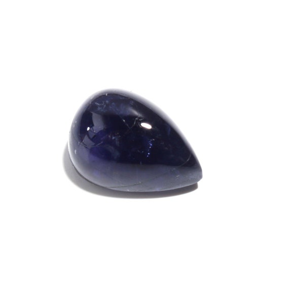 Natural Iolite Cabochon Pear Shape 14.2x10.1x7.6 Mm Loose Gemstone