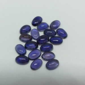 Natural Iolite cabochons 6×4mm size Oval shape. Natural iolite calibrated cabochon. | Natural genuine stones & crystals in various shapes & sizes. Buy raw cut, tumbled, or polished gemstones for making jewelry or crystal healing energy vibration raising reiki stones. #crystals #gemstones #crystalhealing #crystalsandgemstones #energyhealing #affiliate #ad