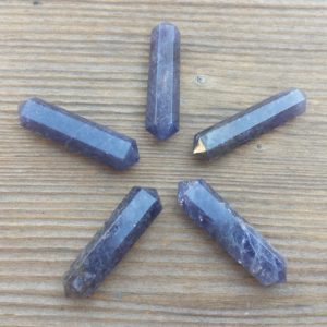 NATURAL IOLITE Double Terminated Gemstone Crystal Pencil Point (One) | Natural genuine stones & crystals in various shapes & sizes. Buy raw cut, tumbled, or polished gemstones for making jewelry or crystal healing energy vibration raising reiki stones. #crystals #gemstones #crystalhealing #crystalsandgemstones #energyhealing #affiliate #ad