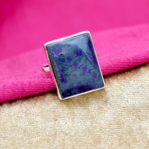 Shop Sugilite Rings! Natural Sugilite Ring, 925 Sterling Silver Ring, handmade Ring, Gemstone Ring, purple sugilite ring, Handmade Jewelry, Perfect Gift For Her | Natural genuine Sugilite rings, simple unique handcrafted gemstone rings. #rings #jewelry #shopping #gift #handmade #fashion #style #affiliate #ad
