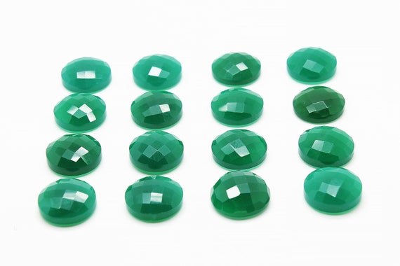 High Quality Green Onyx Cabochon,gemstone Cabochon,emerald Green Cabochon,semiprecious Gemstone,faceted Gemstone - Aa Quality