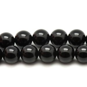 Shop Onyx Bead Shapes! 1pc – Perle Pierre – Onyx noir Boule 16mm – 7427039738057 | Natural genuine other-shape Onyx beads for beading and jewelry making.  #jewelry #beads #beadedjewelry #diyjewelry #jewelrymaking #beadstore #beading #affiliate #ad