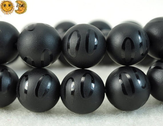 Black Onyx,15 Inch Full Strand Natural Black Onyx Matte Round Beads,frosted Beads,8mm 10mm For Choice