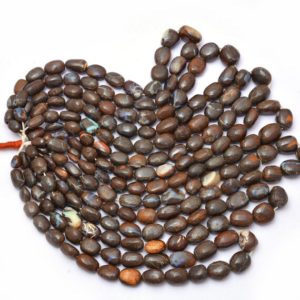 Shop Opal Chip & Nugget Beads! AAA+ Australian Boulder Opal Fire Smooth Nuggets | 12mm-15mm Beads 8" Strand-145Carats | Natural Rare Boulder Opal Precious Gemstone Nuggets | Natural genuine chip Opal beads for beading and jewelry making.  #jewelry #beads #beadedjewelry #diyjewelry #jewelrymaking #beadstore #beading #affiliate #ad