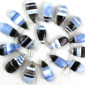 Shop Opal Faceted Beads! AAA Quality 17 Pieces Natural Bolder Opal Faceted Beads, Blue Boulder Opal ,Making Jewelry,9×18-12×26 MM ,Gemstone Beads, Wholesale Price | Natural genuine faceted Opal beads for beading and jewelry making.  #jewelry #beads #beadedjewelry #diyjewelry #jewelrymaking #beadstore #beading #affiliate #ad