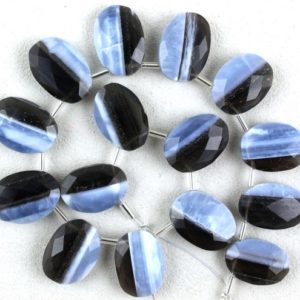 Shop Opal Faceted Beads! Top Quality 18 Pieces Natural Bolder Opal Faceted Beads, Blue Boulder Opal, Oval shape Size 11×16-13×17 MM Opal Gemstone Beads,Wholesale | Natural genuine faceted Opal beads for beading and jewelry making.  #jewelry #beads #beadedjewelry #diyjewelry #jewelrymaking #beadstore #beading #affiliate #ad