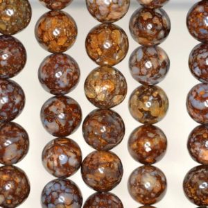 14MM Coffee Opal Gemstone Grade AA Brown Round Loose Beads 15.5 inch Full Strand (90143984-B78) | Natural genuine round Gemstone beads for beading and jewelry making.  #jewelry #beads #beadedjewelry #diyjewelry #jewelrymaking #beadstore #beading #affiliate #ad