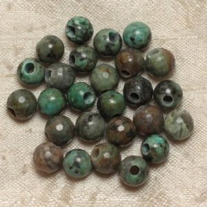 Shop Pearl Faceted Beads! 2pc – Perles de Pierre Perçage 2.5mm – Turquoise Afrique Facettée 8mm  4558550027351 | Natural genuine faceted Pearl beads for beading and jewelry making.  #jewelry #beads #beadedjewelry #diyjewelry #jewelrymaking #beadstore #beading #affiliate #ad