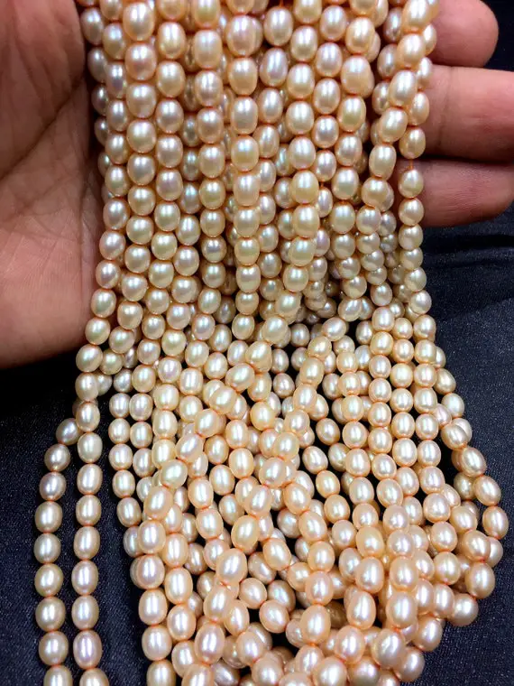 10 Strand~freshwater Pearl Beads Pearl Cylinder Shape Beads Fancy Gemstone Beads Wholesale Pearl Beads High Luster Pearl