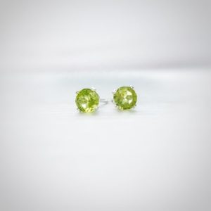 Shop Peridot Earrings! Tiny Peridot stud earrings, August birthstone earrings in Sterling/gold filled, birthday gift or Christmas gift for her, Stocking filler | Natural genuine Peridot earrings. Buy crystal jewelry, handmade handcrafted artisan jewelry for women.  Unique handmade gift ideas. #jewelry #beadedearrings #beadedjewelry #gift #shopping #handmadejewelry #fashion #style #product #earrings #affiliate #ad