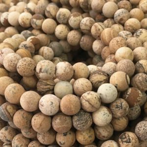 Picture Jasper, Matte Beads, Frosted Beads, 8mm Beads, Picture Jasper Beads, Jasper Beads, Protection Stones, Gemstone Beads, Brown Beads | Natural genuine other-shape Picture Jasper beads for beading and jewelry making.  #jewelry #beads #beadedjewelry #diyjewelry #jewelrymaking #beadstore #beading #affiliate #ad