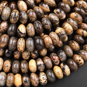 Shop Picture Jasper Rondelle Beads! Natural Artistic Jasper 8mm 10mm Rondelle Beads Aka Wild Horse Picture Jasper 15.5" Strand | Natural genuine rondelle Picture Jasper beads for beading and jewelry making.  #jewelry #beads #beadedjewelry #diyjewelry #jewelrymaking #beadstore #beading #affiliate #ad