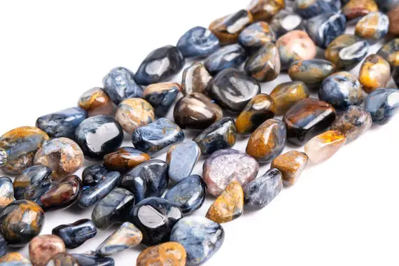 Genuine Natural Multicolor Pietersite Loose Beads Colombia Grade A Pebble Chips Shape 5-10mm