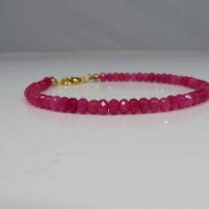 Shop Pink Sapphire Bracelets! Pink Sapphire Bracelet, Sapphire Gemstone Bracelet , gemstone Bracelet ,  September Birthstone bracelet | Natural genuine Pink Sapphire bracelets. Buy crystal jewelry, handmade handcrafted artisan jewelry for women.  Unique handmade gift ideas. #jewelry #beadedbracelets #beadedjewelry #gift #shopping #handmadejewelry #fashion #style #product #bracelets #affiliate #ad