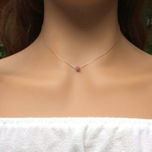 Shop Raw & Rough Pink Tourmaline Stones! Tiny Pink Tourmaline choker, 14k gold filled | Natural genuine stones & crystals in various shapes & sizes. Buy raw cut, tumbled, or polished gemstones for making jewelry or crystal healing energy vibration raising reiki stones. #crystals #gemstones #crystalhealing #crystalsandgemstones #energyhealing #affiliate #ad