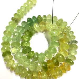 Shop Prehnite Faceted Beads! Great Luster Gemstone Beads Natural Green Prehnite Rondelle Faceted Beads Wholesale Price Gemstone Beads 10.MM Rondelle Beads Top Quality | Natural genuine faceted Prehnite beads for beading and jewelry making.  #jewelry #beads #beadedjewelry #diyjewelry #jewelrymaking #beadstore #beading #affiliate #ad