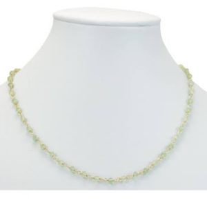 Shop Prehnite Necklaces! Prehnite Necklace Spaced Chain Link Faceted  Beaded 14k Gold Filled 18 19 Inches Natural Soft Green | Natural genuine Prehnite necklaces. Buy crystal jewelry, handmade handcrafted artisan jewelry for women.  Unique handmade gift ideas. #jewelry #beadednecklaces #beadedjewelry #gift #shopping #handmadejewelry #fashion #style #product #necklaces #affiliate #ad