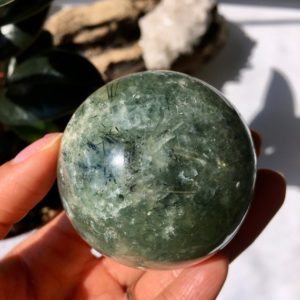 Shop Prehnite Shapes! Beautiful Prehnite with Epidote Sphere, Polished Prehnite, Epidote, Natural Prehnite, Healing Crystal, Crystal Sphere, Crystal Ball | Natural genuine stones & crystals in various shapes & sizes. Buy raw cut, tumbled, or polished gemstones for making jewelry or crystal healing energy vibration raising reiki stones. #crystals #gemstones #crystalhealing #crystalsandgemstones #energyhealing #affiliate #ad