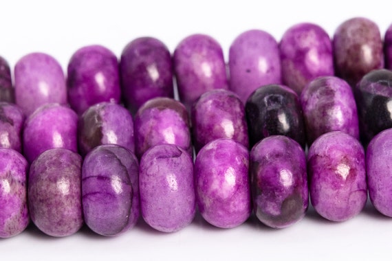 Purple Jasper Beads Sugilite Purple Color Grade Aaa Natural Stone Rondelle Loose Beads 6mm 8mm Bulk Lot Options