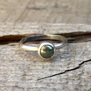Shop Pyrite Rings! Elegant Minimalist Golden Pyrite Solitaire Sterling Silver Ring | Natural genuine Pyrite rings, simple unique handcrafted gemstone rings. #rings #jewelry #shopping #gift #handmade #fashion #style #affiliate #ad