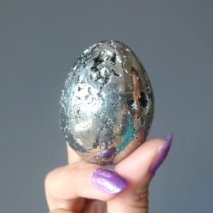 Pyrite Egg Golden Prosperity Luxe Life Natural Shiny Healing Crystal | Natural genuine stones & crystals in various shapes & sizes. Buy raw cut, tumbled, or polished gemstones for making jewelry or crystal healing energy vibration raising reiki stones. #crystals #gemstones #crystalhealing #crystalsandgemstones #energyhealing #affiliate #ad