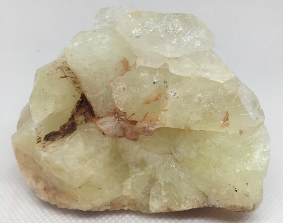 Sulfur Quartz Crystal Specimen, Natural Stone, Healing Crystals And Stones