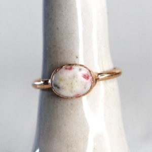 Cinnabarite Ring – Cinnabar in Quartz – Stone Stacking Ring – Mineral Jewelry – Natural Stone | Natural genuine Gemstone rings, simple unique handcrafted gemstone rings. #rings #jewelry #shopping #gift #handmade #fashion #style #affiliate #ad