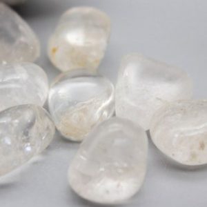 Shop Tumbled Quartz Crystals & Pocket Stones! Polished Clear Quartz Crystal Mini Clear Quartz Crystal Healing Clear Quartz Tumble Stone Zodiac Birthday Gift May Taurus Gemini | Natural genuine stones & crystals in various shapes & sizes. Buy raw cut, tumbled, or polished gemstones for making jewelry or crystal healing energy vibration raising reiki stones. #crystals #gemstones #crystalhealing #crystalsandgemstones #energyhealing #affiliate #ad