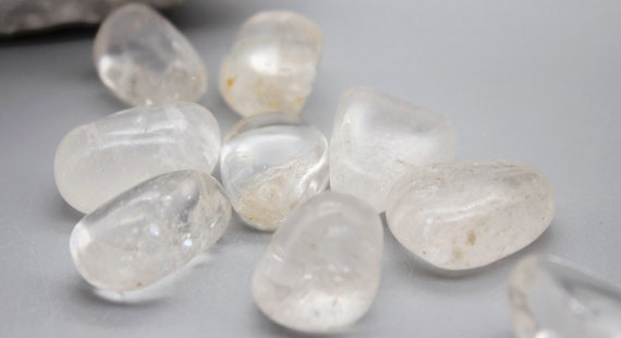 Polished Clear Quartz Crystal Mini Clear Quartz Crystal Healing Clear Quartz Tumble Stone Zodiac Birthday Gift May Taurus Gemini