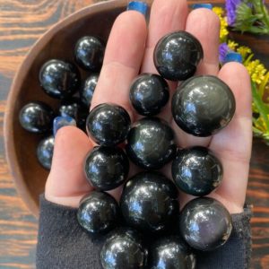 Rainbow Obsidian, Rainbow Obsidian Sphere, Qty. 1 SPHERE | Natural genuine stones & crystals in various shapes & sizes. Buy raw cut, tumbled, or polished gemstones for making jewelry or crystal healing energy vibration raising reiki stones. #crystals #gemstones #crystalhealing #crystalsandgemstones #energyhealing #affiliate #ad