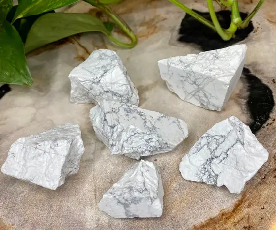Raw Howlite Crystal Pieces