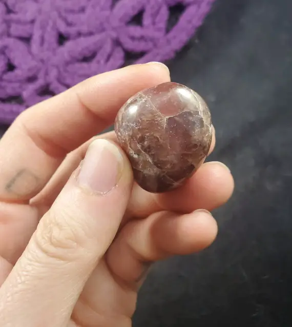 Rhodochrosite Tumbled Stone Dark Pink Red Pebble Small Crystal Gem Tumble Crystals Polished Love Heart Chakra Argentina