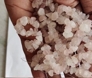 Shop Rose Quartz Chip & Nugget Beads! 35" Pink Rose Quartz Chip Beads, Uncut Chip Bead, 3-7mm, Polished Beads, Smooth Rose Quartz  Chip Bead, Gemstone Wholesale Price | Natural genuine chip Rose Quartz beads for beading and jewelry making.  #jewelry #beads #beadedjewelry #diyjewelry #jewelrymaking #beadstore #beading #affiliate #ad