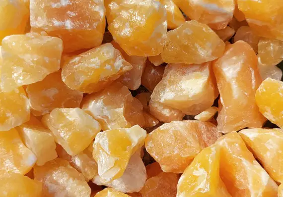 Natural Raw Orange Calcite, Premium Grade 30-40mm, Raw Orange Calcite, Uk Seller.