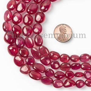 Shop Ruby Chip & Nugget Beads! AAA Quality Ruby Smooth Nuggets Beads, Ruby Nugget Beads, 6×8-9x12mm Ruby Smooth Beads, Natural Ruby Beads, Fancy Beads, | Natural genuine chip Ruby beads for beading and jewelry making.  #jewelry #beads #beadedjewelry #diyjewelry #jewelrymaking #beadstore #beading #affiliate #ad