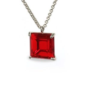 Shop Ruby Pendants! Square Ruby Necklace · Birthstone July Necklace · Silver Ruby Necklace · Precious Stone Necklace · Red Pendant Necklace | Natural genuine Ruby pendants. Buy crystal jewelry, handmade handcrafted artisan jewelry for women.  Unique handmade gift ideas. #jewelry #beadedpendants #beadedjewelry #gift #shopping #handmadejewelry #fashion #style #product #pendants #affiliate #ad