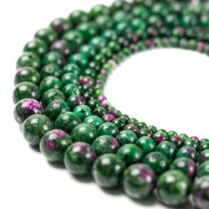Shop Ruby Zoisite Beads! Ruby Zoisite Round Beads 15" Full Strand 4mm 6mm 8mm 10mm 12mm | Natural genuine beads Ruby Zoisite beads for beading and jewelry making.  #jewelry #beads #beadedjewelry #diyjewelry #jewelrymaking #beadstore #beading #affiliate #ad