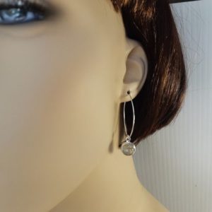 Shop Rutilated Quartz Earrings! Rutilated quartz earrings; long black rutile, set in 92.5 sterling silver | Natural genuine Rutilated Quartz earrings. Buy crystal jewelry, handmade handcrafted artisan jewelry for women.  Unique handmade gift ideas. #jewelry #beadedearrings #beadedjewelry #gift #shopping #handmadejewelry #fashion #style #product #earrings #affiliate #ad