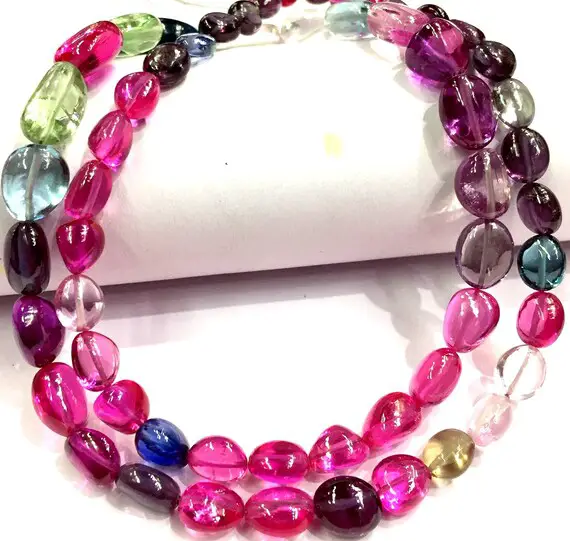 Aaaa++ Quality~extremely Beautiful~multi Sapphire Color Nuggets Beads High Luster Sapphire Gemstone Beads Smooth Sapphire Nugget Shape Beads