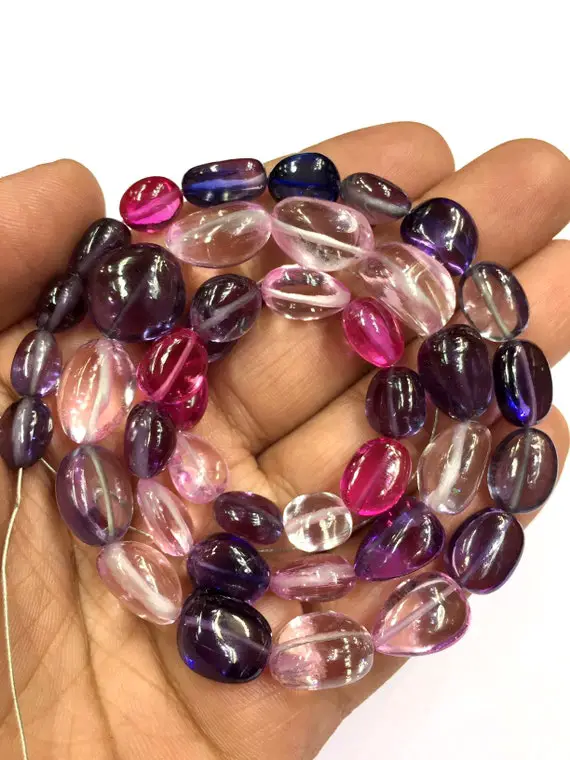 Extremely Beautiful~~spectacular Gemstone~~multi Sapphire Corundum Nuggets Beads Sapphire Gemstone Beads Smooth Nugget For Jewelry Making