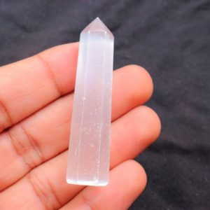 Shop Selenite Points & Wands! Selenite Tower, Natural Selenite Tower, Decorative Stone, Selenite Gemstone, Selenite Point, Selenite Crystal, Selenite Stone. | Natural genuine stones & crystals in various shapes & sizes. Buy raw cut, tumbled, or polished gemstones for making jewelry or crystal healing energy vibration raising reiki stones. #crystals #gemstones #crystalhealing #crystalsandgemstones #energyhealing #affiliate #ad