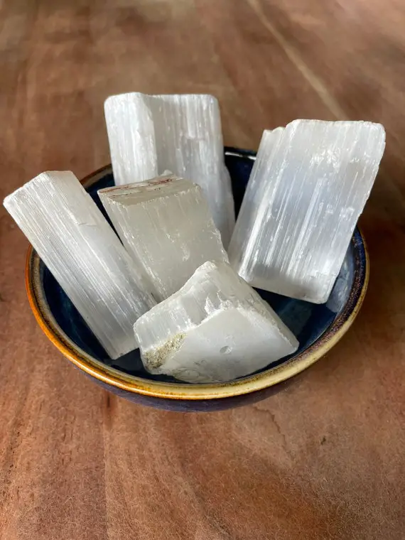 Selenite Raw Rough Chunks - Crystal Charger