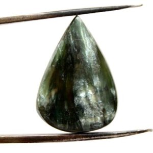 Shop Seraphinite Stones & Crystals! Seraphinite Cabochon Gemstone (22mm X 15mm X 3mm) 9cts – Teardrop Stone – Loose Crystal | Natural genuine stones & crystals in various shapes & sizes. Buy raw cut, tumbled, or polished gemstones for making jewelry or crystal healing energy vibration raising reiki stones. #crystals #gemstones #crystalhealing #crystalsandgemstones #energyhealing #affiliate #ad