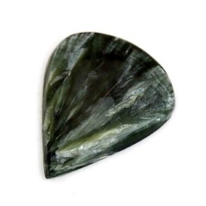 Shop Seraphinite Stones & Crystals! Seraphinite Cabochon Gemstone (25mm x 20mm x 4mm) 14.5cts – Drop Cabochon Stone | Natural genuine stones & crystals in various shapes & sizes. Buy raw cut, tumbled, or polished gemstones for making jewelry or crystal healing energy vibration raising reiki stones. #crystals #gemstones #crystalhealing #crystalsandgemstones #energyhealing #affiliate #ad