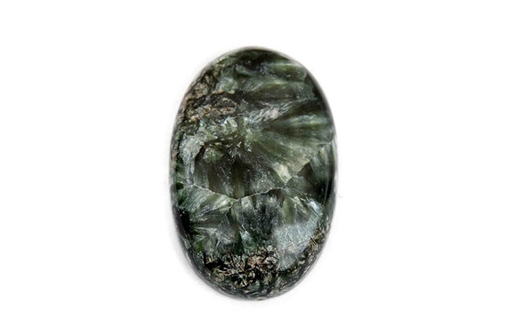 Seraphinite Gemstone Cabochon (29mm X 19mm X 6mm) 28.5cts - Oval Loose Stone - Natural Gem